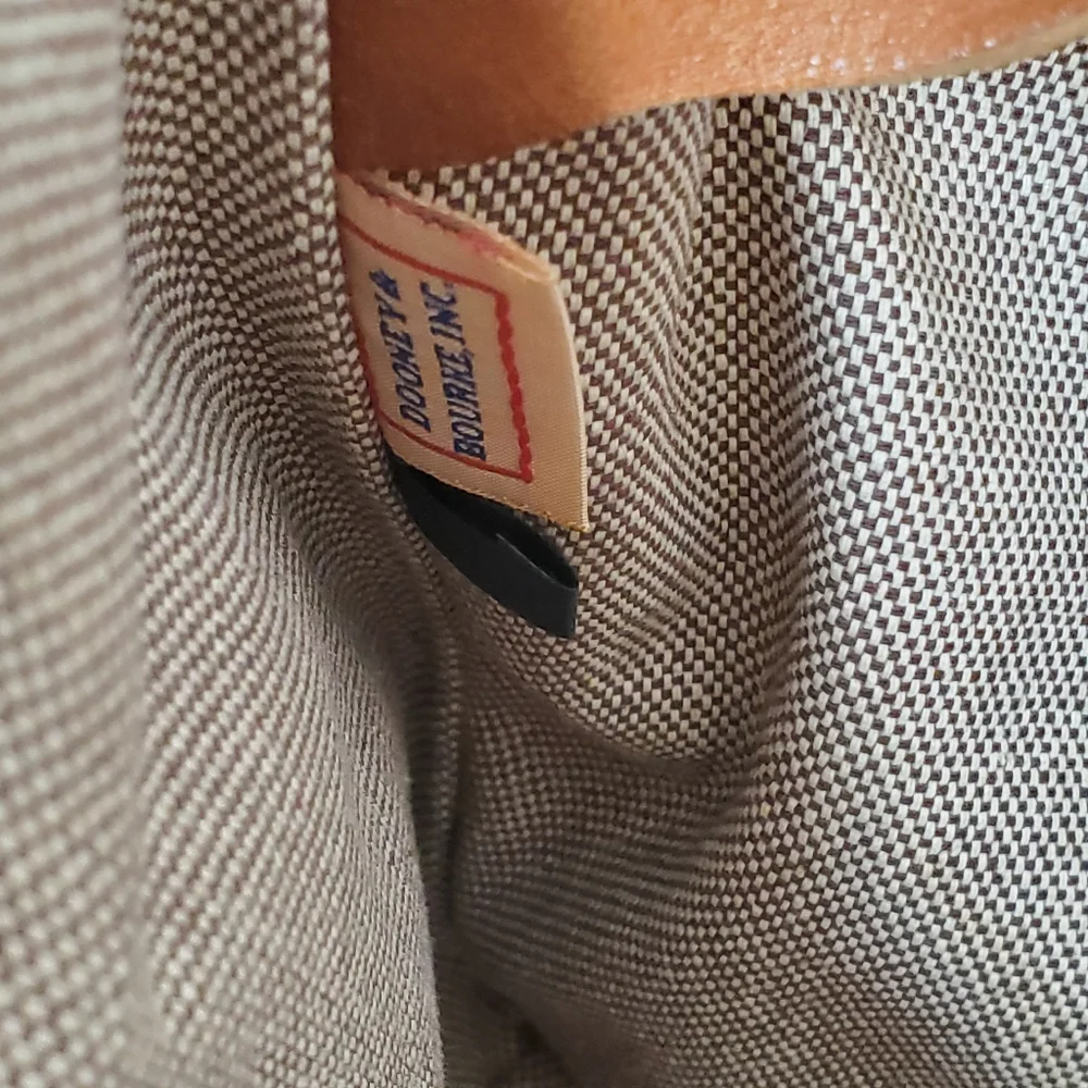 Vintage Dooney & Bourke Suede Leather Tote Bag Tan Boho Feminine - Picture 4 of 11